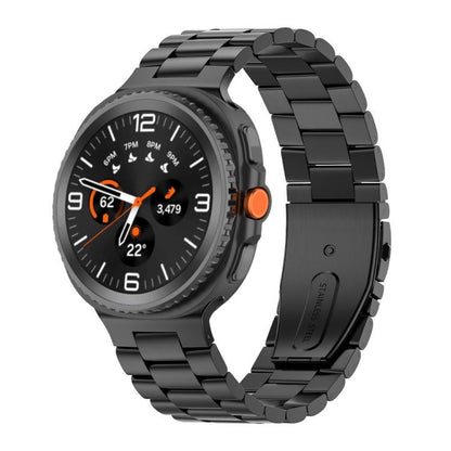 Bracelet de montre en acier inoxydable à trois perles, For Galaxy Watch9 / 8 / 8 Classic