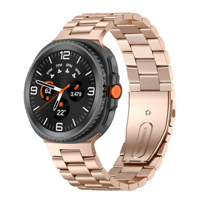Bracelet de montre en acier inoxydable à trois perles, For Galaxy Watch9 / 8 / 8 Classic
