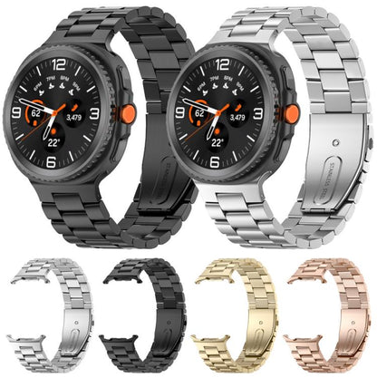 Bracelet de montre en acier inoxydable à trois perles, For Galaxy Watch9 / 8 / 8 Classic