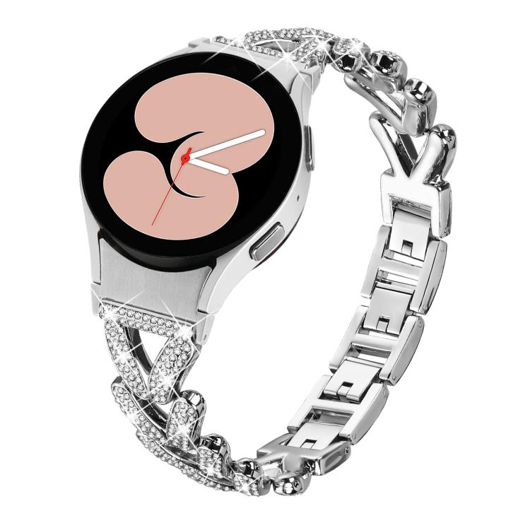 20mm xDfind Small Twist Diamond Metal Watch Band, For Samsung Galaxy Watch FE/7/6/5/4 Classic