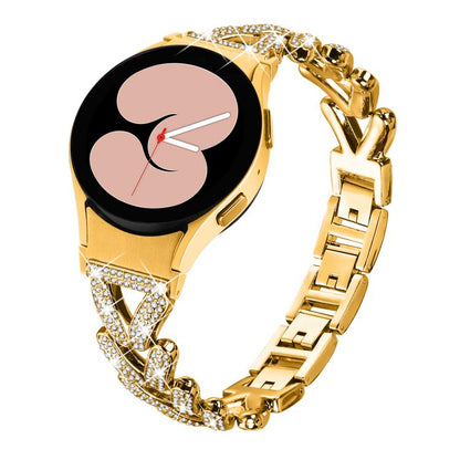 20mm xDfind Small Twist Diamond Metal Watch Band, For Samsung Galaxy Watch FE/7/6/5/4 Classic