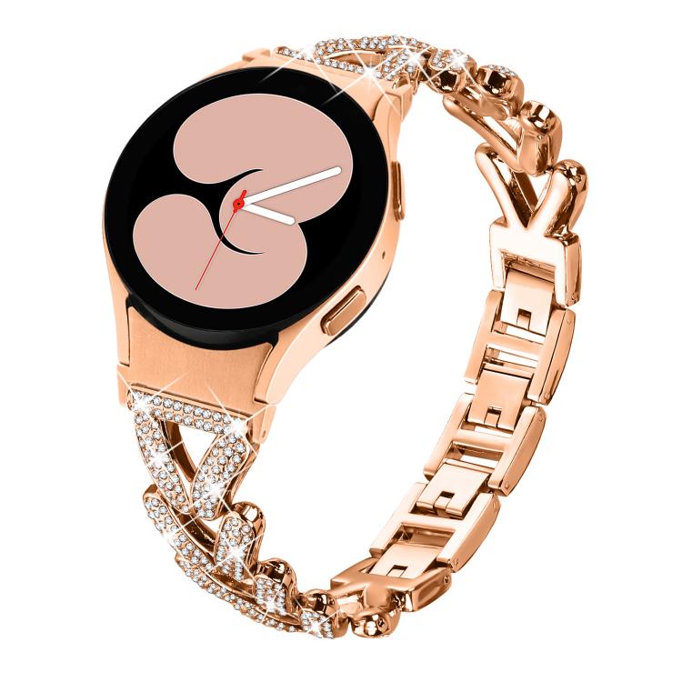 20mm xDfind Small Twist Diamond Metal Watch Band, For Samsung Galaxy Watch FE/7/6/5/4 Classic