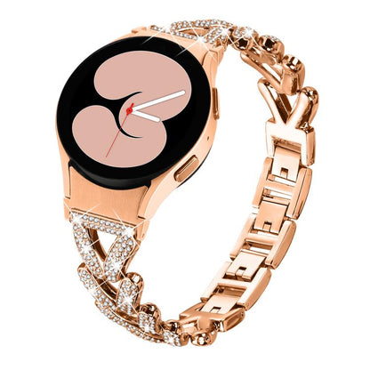 20mm xDfind Small Twist Diamond Metal Watch Band, For Samsung Galaxy Watch FE/7/6/5/4 Classic