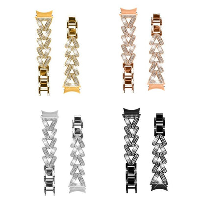 20mm xDfind Small Twist Diamond Metal Watch Band, For Samsung Galaxy Watch FE/7/6/5/4 Classic