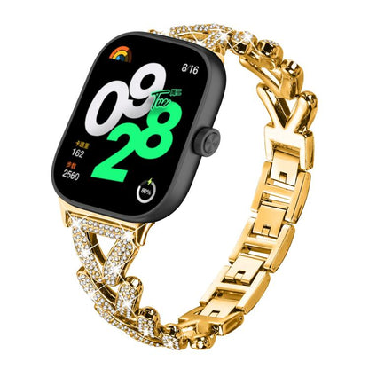 20mm xDfind Small Twist Diamond Metal Watch Band, For Xiaomi Band 9 Pro/8 Pro / Redmi Watch 6/5/4, For Redmi Watch 3 Active / Watch 3 Lite, For Redmi Watch 3