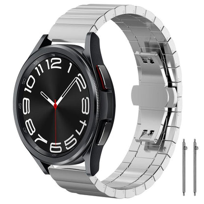 Bracelet de montre xDfind en acier inoxydable massif et bambou à une perle, 18mm, 20mm, 22mm, 14mm