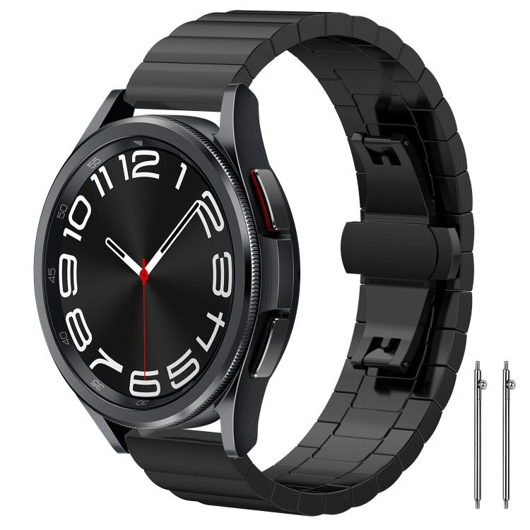 Bracelet de montre xDfind en acier inoxydable massif et bambou à une perle, 18mm, 20mm, 22mm, 14mm