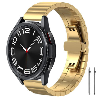 Bracelet de montre xDfind en acier inoxydable massif et bambou à une perle, 18mm, 20mm, 22mm, 14mm