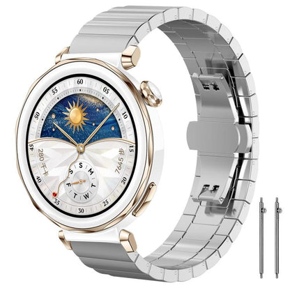 Bracelet de montre xDfind en acier inoxydable massif et bambou à une perle, 18mm, 20mm, 22mm, 14mm