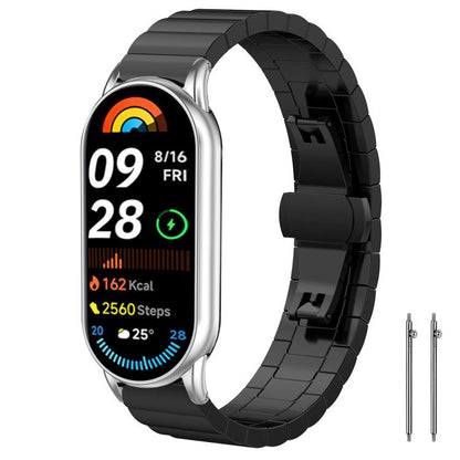Bracelet de montre xDfind en acier inoxydable massif et bambou à une perle, 18mm, 20mm, 22mm, 14mm