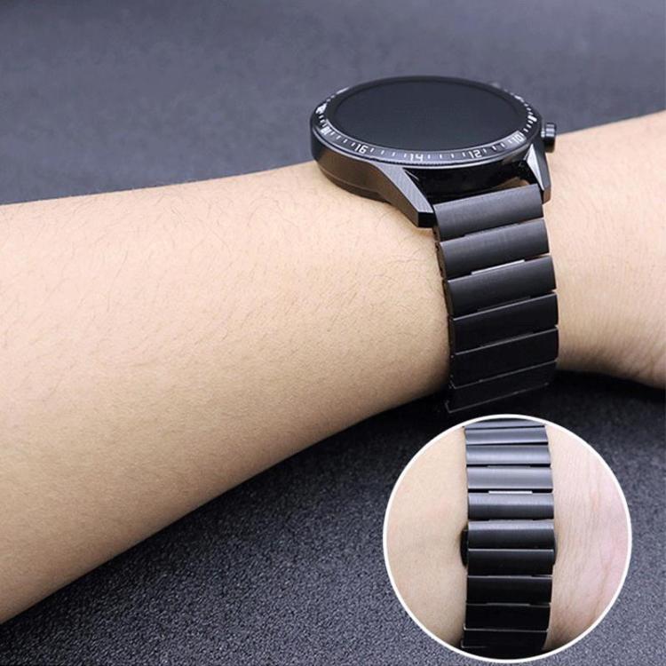 Bracelet de montre xDfind en acier inoxydable massif et bambou à une perle, 18mm, 20mm, 22mm, 14mm