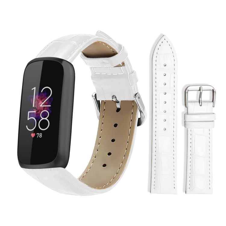 Bracelet de montre en cuir à boucle ardillon xDfind, texture bambou, For Fitbit Charge 6 / 5 18mm, For Fitbit Inspire 3 12mm, For Fitbit Versa 4 / 3 / Sense2 / 1 20mm, For Fitbit Luxe / Special Edition 12mm, For Fitbit Inspire 2 / Ace 3 14mm           ...