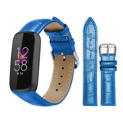 Bracelet de montre en cuir à boucle ardillon xDfind, texture bambou, For Fitbit Charge 6 / 5 18mm, For Fitbit Inspire 3 12mm, For Fitbit Versa 4 / 3 / Sense2 / 1 20mm, For Fitbit Luxe / Special Edition 12mm, For Fitbit Inspire 2 / Ace 3 14mm           ...