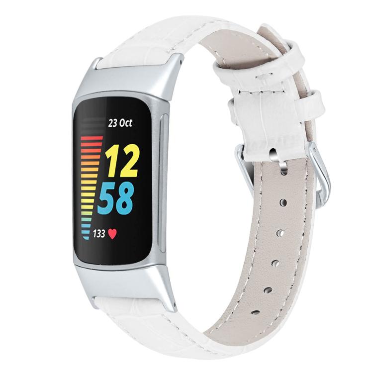 Bracelet de montre en cuir à boucle ardillon xDfind, texture bambou, For Fitbit Charge 6 / 5 18mm, For Fitbit Inspire 3 12mm, For Fitbit Versa 4 / 3 / Sense2 / 1 20mm, For Fitbit Luxe / Special Edition 12mm, For Fitbit Inspire 2 / Ace 3 14mm           ...