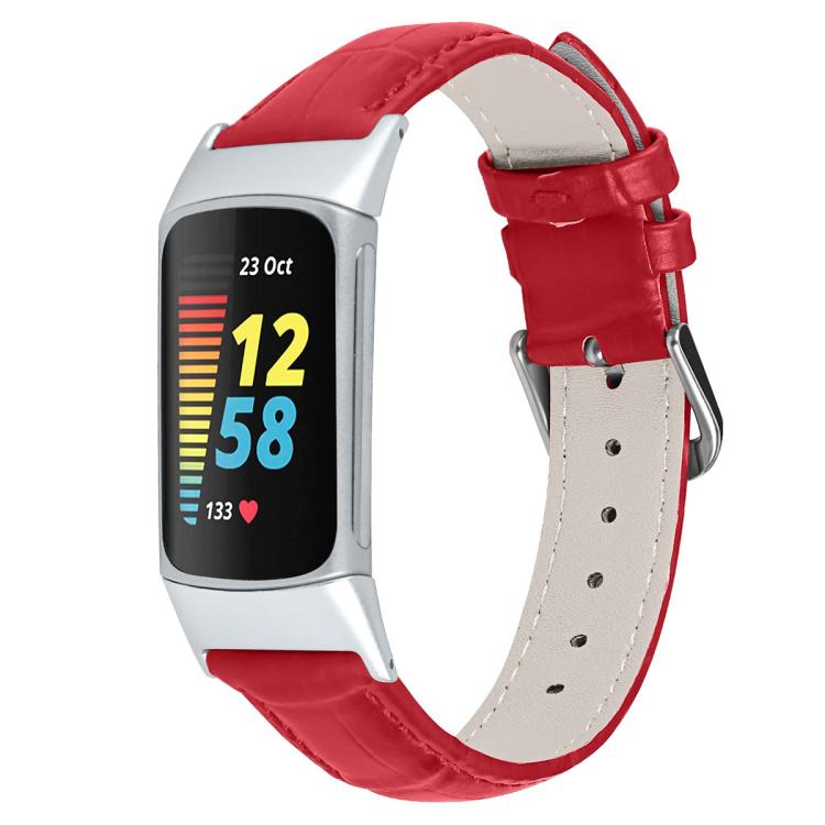 Bracelet de montre en cuir à boucle ardillon xDfind, texture bambou, For Fitbit Charge 6 / 5 18mm, For Fitbit Inspire 3 12mm, For Fitbit Versa 4 / 3 / Sense2 / 1 20mm, For Fitbit Luxe / Special Edition 12mm, For Fitbit Inspire 2 / Ace 3 14mm           ...