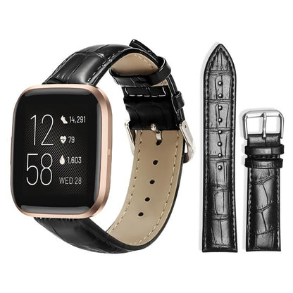 Bracelet de montre en cuir à boucle ardillon xDfind, texture bambou, For Fitbit Charge 6 / 5 18mm, For Fitbit Inspire 3 12mm, For Fitbit Versa 4 / 3 / Sense2 / 1 20mm, For Fitbit Luxe / Special Edition 12mm, For Fitbit Inspire 2 / Ace 3 14mm           ...