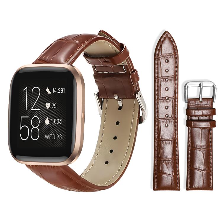 Bracelet de montre en cuir à boucle ardillon xDfind, texture bambou, For Fitbit Charge 6 / 5 18mm, For Fitbit Inspire 3 12mm, For Fitbit Versa 4 / 3 / Sense2 / 1 20mm, For Fitbit Luxe / Special Edition 12mm, For Fitbit Inspire 2 / Ace 3 14mm           ...