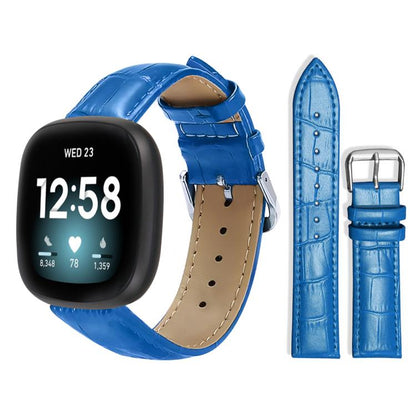 Bracelet de montre en cuir à boucle ardillon xDfind, texture bambou, For Fitbit Charge 6 / 5 18mm, For Fitbit Inspire 3 12mm, For Fitbit Versa 4 / 3 / Sense2 / 1 20mm, For Fitbit Luxe / Special Edition 12mm, For Fitbit Inspire 2 / Ace 3 14mm           ...