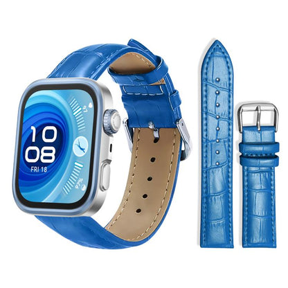 Bracelet de montre en cuir à boucle ardillon xDfind, texture bambou, For Huawei Watch Fit 5 / Fit 5 Pro 20mm, For Huawei Band 10 / 9 / 8 14mm, For Huawei Watch D2 22mm
