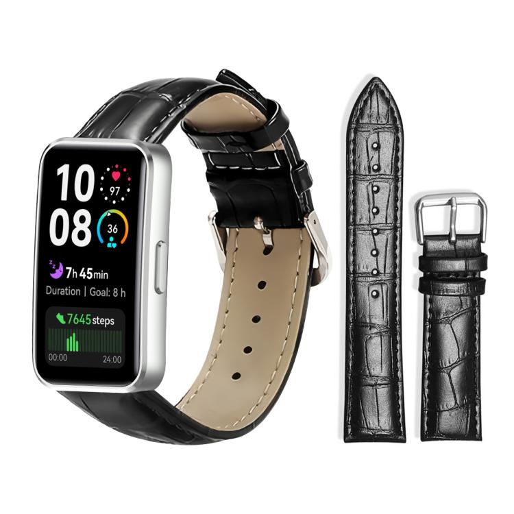 Bracelet de montre en cuir à boucle ardillon xDfind, texture bambou, For Huawei Watch Fit 5 / Fit 5 Pro 20mm, For Huawei Band 10 / 9 / 8 14mm, For Huawei Watch D2 22mm