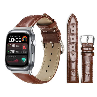 Bracelet de montre en cuir à boucle ardillon xDfind, texture bambou, For Huawei Watch Fit 5 / Fit 5 Pro 20mm, For Huawei Band 10 / 9 / 8 14mm, For Huawei Watch D2 22mm