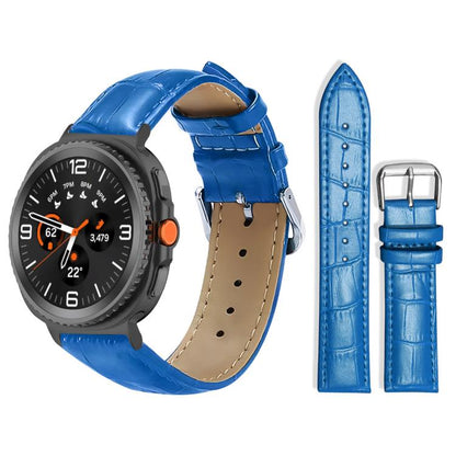 Bracelet de montre en cuir à boucle ardillon xDfind, texture bambou, For Samsung Galaxy Watch Ultra / Ultra 2025 22mm, For Samsung Galaxy Watch8 / Wacth8 Classic 22mm, For Samsung Galaxy Watch7 / FE / 6 / 5 / 4 20mm, For Samsung Galaxy Fit3 SM-R390 20mm