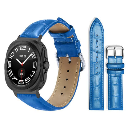 Bracelet de montre en cuir à boucle ardillon xDfind, texture bambou, For Samsung Galaxy Watch Ultra / Ultra 2025 22mm, For Samsung Galaxy Watch8 / Wacth8 Classic 22mm, For Samsung Galaxy Watch7 / FE / 6 / 5 / 4 20mm, For Samsung Galaxy Fit3 SM-R390 20mm
