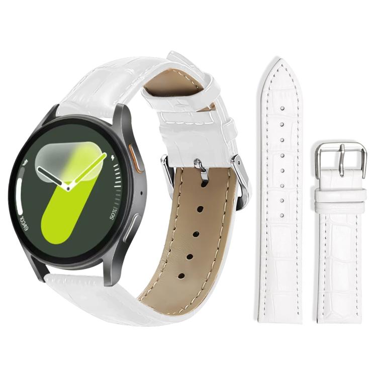 Bracelet de montre en cuir à boucle ardillon xDfind, texture bambou, For Samsung Galaxy Watch Ultra / Ultra 2025 22mm, For Samsung Galaxy Watch8 / Wacth8 Classic 22mm, For Samsung Galaxy Watch7 / FE / 6 / 5 / 4 20mm, For Samsung Galaxy Fit3 SM-R390 20mm