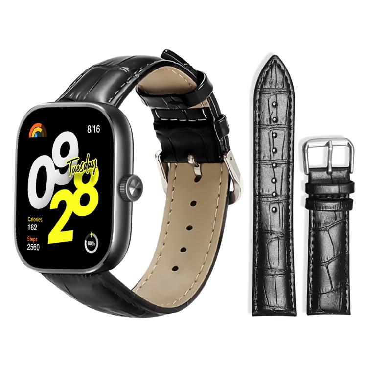 Bracelet de montre en cuir à boucle ardillon xDfind, texture bambou, For Xiaomi Band 10 Pro / 9 Pro / Redmi Watch 6, For Xiaomi Smart Band 10 / 9 / 8 / NFC 14mm, For Redmi Watch 3 Active / Lite 20mm, For Redmi Watch 3 20mm