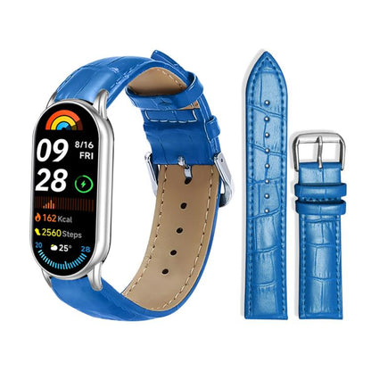 Bracelet de montre en cuir à boucle ardillon xDfind, texture bambou, For Xiaomi Band 10 Pro / 9 Pro / Redmi Watch 6, For Xiaomi Smart Band 10 / 9 / 8 / NFC 14mm, For Redmi Watch 3 Active / Lite 20mm, For Redmi Watch 3 20mm
