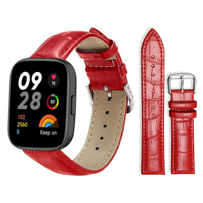 Bracelet de montre en cuir à boucle ardillon xDfind, texture bambou, For Xiaomi Band 10 Pro / 9 Pro / Redmi Watch 6, For Xiaomi Smart Band 10 / 9 / 8 / NFC 14mm, For Redmi Watch 3 Active / Lite 20mm, For Redmi Watch 3 20mm