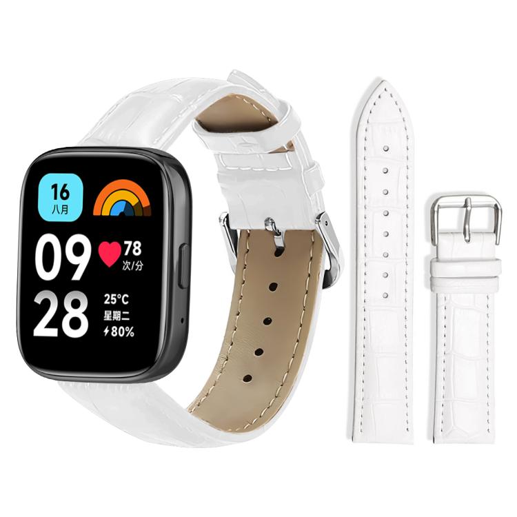 Bracelet de montre en cuir à boucle ardillon xDfind, texture bambou, For Xiaomi Band 10 Pro / 9 Pro / Redmi Watch 6, For Xiaomi Smart Band 10 / 9 / 8 / NFC 14mm, For Redmi Watch 3 Active / Lite 20mm, For Redmi Watch 3 20mm
