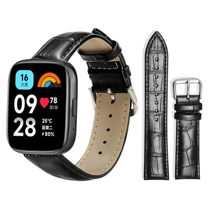 Bracelet de montre en cuir à boucle ardillon xDfind, texture bambou, For Xiaomi Band 10 Pro / 9 Pro / Redmi Watch 6, For Xiaomi Smart Band 10 / 9 / 8 / NFC 14mm, For Redmi Watch 3 Active / Lite 20mm, For Redmi Watch 3 20mm