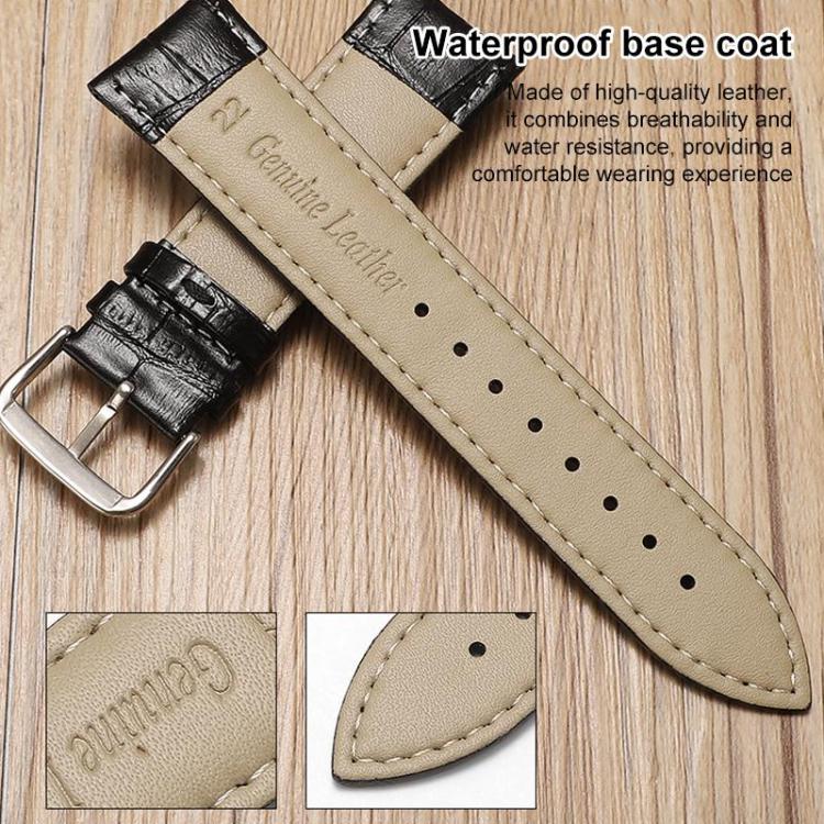 Bracelet de montre en cuir à boucle ardillon xDfind, texture bambou, For Xiaomi Band 10 Pro / 9 Pro / Redmi Watch 6, For Xiaomi Smart Band 10 / 9 / 8 / NFC 14mm, For Redmi Watch 3 Active / Lite 20mm, For Redmi Watch 3 20mm