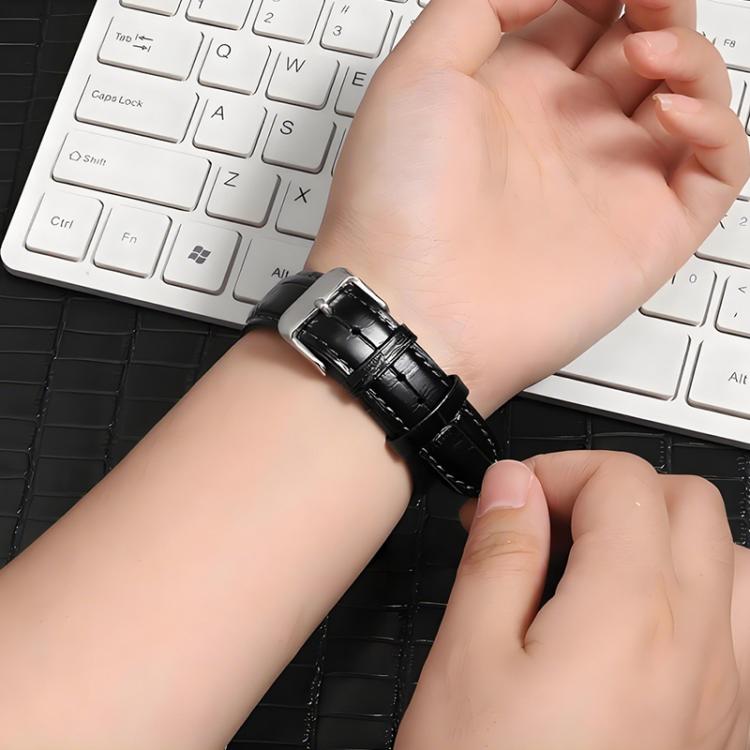 Bracelet de montre en cuir à boucle ardillon xDfind, texture bambou, For Xiaomi Band 10 Pro / 9 Pro / Redmi Watch 6, For Xiaomi Smart Band 10 / 9 / 8 / NFC 14mm, For Redmi Watch 3 Active / Lite 20mm, For Redmi Watch 3 20mm