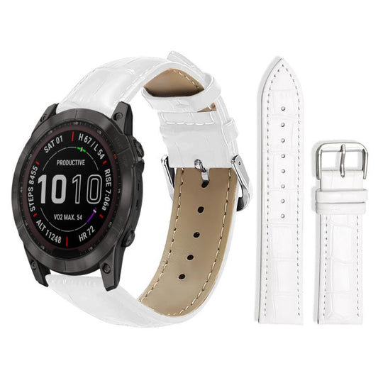 Bracelet de montre en cuir à boucle ardillon xDfind, texture bambou, For Garmin Fenix 8/7X/6X/5X 26mm 22mm, For Garmin Fenix 8/7/6/5 22mm 20mm, For Garmin Fenix 8/7S/6S/5S 20mm 18mm, For Garmin Forerunner 45/45S/Swim2 18mm                              ...