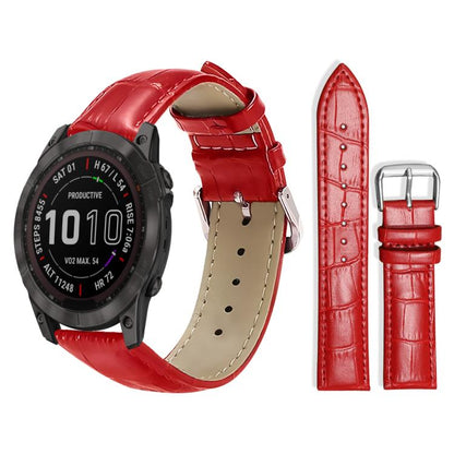 Bracelet de montre en cuir à boucle ardillon xDfind, texture bambou, For Garmin Fenix 8/7X/6X/5X 26mm 22mm, For Garmin Fenix 8/7/6/5 22mm 20mm, For Garmin Fenix 8/7S/6S/5S 20mm 18mm, For Garmin Forerunner 45/45S/Swim2 18mm                              ...