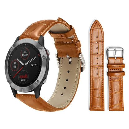 Bracelet de montre en cuir à boucle ardillon xDfind, texture bambou, For Garmin Fenix 8/7X/6X/5X 26mm 22mm, For Garmin Fenix 8/7/6/5 22mm 20mm, For Garmin Fenix 8/7S/6S/5S 20mm 18mm, For Garmin Forerunner 45/45S/Swim2 18mm                              ...