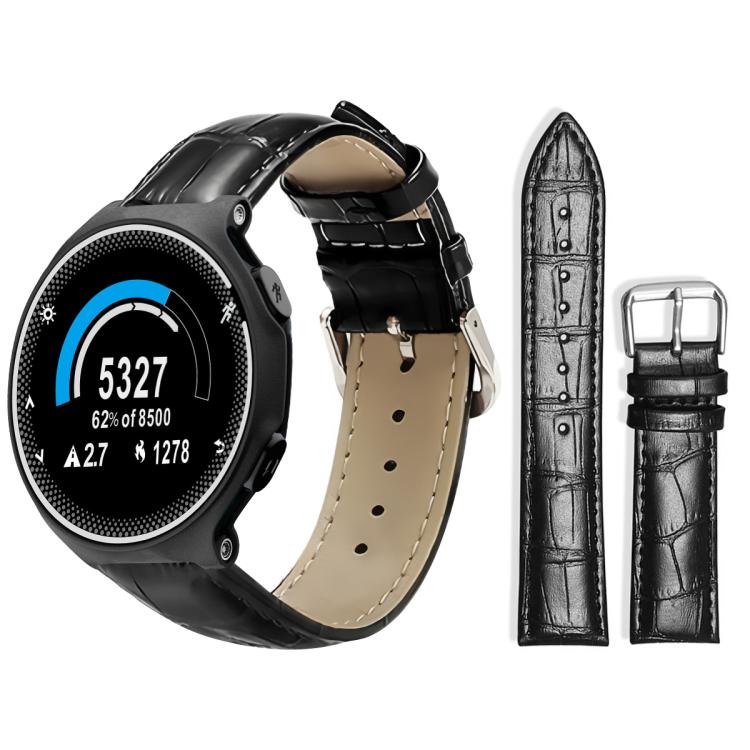 Bracelet de montre en cuir à boucle ardillon xDfind, texture bambou, For Garmin Fenix 8/7X/6X/5X 26mm 22mm, For Garmin Fenix 8/7/6/5 22mm 20mm, For Garmin Fenix 8/7S/6S/5S 20mm 18mm, For Garmin Forerunner 45/45S/Swim2 18mm                              ...