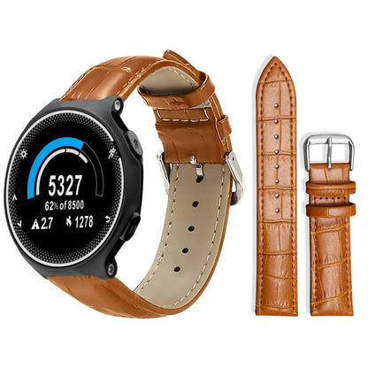 Bracelet de montre en cuir à boucle ardillon xDfind, texture bambou, For Garmin Fenix 8/7X/6X/5X 26mm 22mm, For Garmin Fenix 8/7/6/5 22mm 20mm, For Garmin Fenix 8/7S/6S/5S 20mm 18mm, For Garmin Forerunner 45/45S/Swim2 18mm                              ...