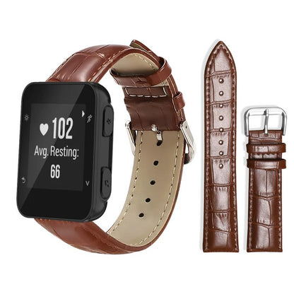 Bracelet de montre en cuir à boucle ardillon xDfind, texture bambou, For Garmin Fenix 8/7X/6X/5X 26mm 22mm, For Garmin Fenix 8/7/6/5 22mm 20mm, For Garmin Fenix 8/7S/6S/5S 20mm 18mm, For Garmin Forerunner 45/45S/Swim2 18mm                              ...