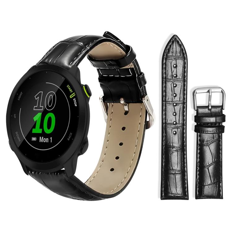 Bracelet de montre en cuir à boucle ardillon xDfind, texture bambou, For Garmin Fenix 8/7X/6X/5X 26mm 22mm, For Garmin Fenix 8/7/6/5 22mm 20mm, For Garmin Fenix 8/7S/6S/5S 20mm 18mm, For Garmin Forerunner 45/45S/Swim2 18mm                              ...