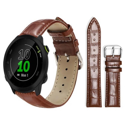 Bracelet de montre en cuir à boucle ardillon xDfind, texture bambou, For Garmin Fenix 8/7X/6X/5X 26mm 22mm, For Garmin Fenix 8/7/6/5 22mm 20mm, For Garmin Fenix 8/7S/6S/5S 20mm 18mm, For Garmin Forerunner 45/45S/Swim2 18mm                              ...