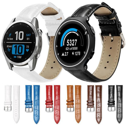 Bracelet de montre en cuir à boucle ardillon xDfind, texture bambou, For Garmin Fenix 8/7X/6X/5X 26mm 22mm, For Garmin Fenix 8/7/6/5 22mm 20mm, For Garmin Fenix 8/7S/6S/5S 20mm 18mm, For Garmin Forerunner 45/45S/Swim2 18mm                              ...