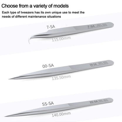 MEGA-IEDA High Hard Non-magnetic Stainless Steel Repair Tweezers