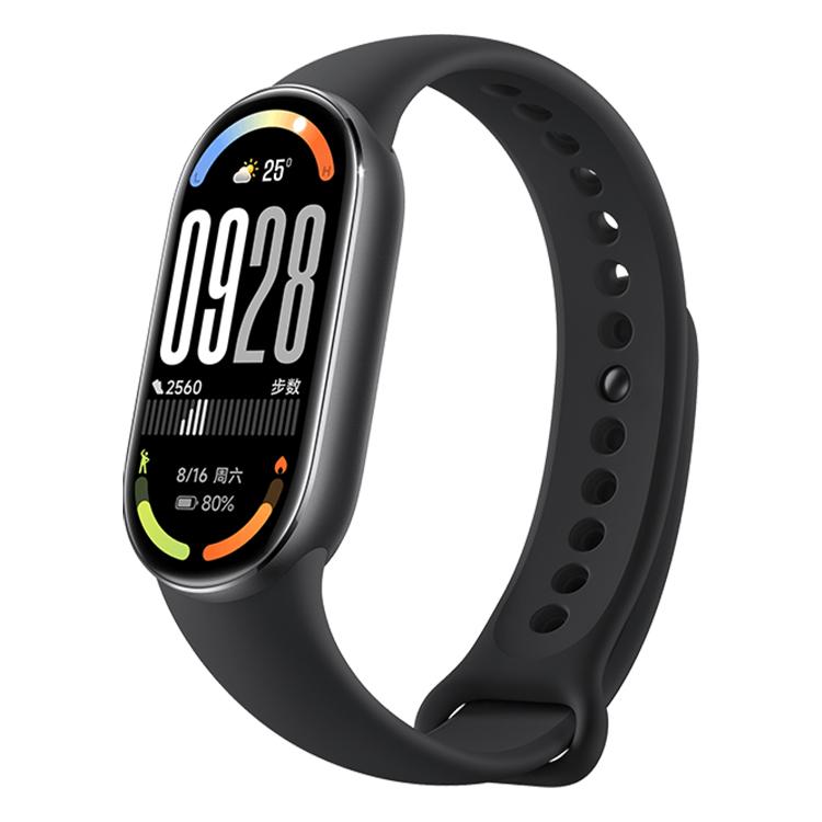 Bracelet connecté Xiaomi Smart Band 10 d'origine, écran AMOLED de 1,72 pouce, étanche jusqu'à 5 ATM, compatible avec la mesure de l'oxygène sanguin et de la fréquence cardiaque., Smart Band 10 Black