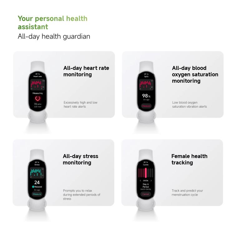 Bracelet connecté Xiaomi Smart Band 10 d'origine, écran AMOLED de 1,72 pouce, étanche jusqu'à 5 ATM, compatible avec la mesure de l'oxygène sanguin et de la fréquence cardiaque., Smart Band 10 Black