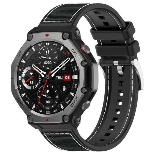 Bracelet de montre hybride en nylon tressé et silicone xDfind, For Amazfit T-Rex 3 22mm