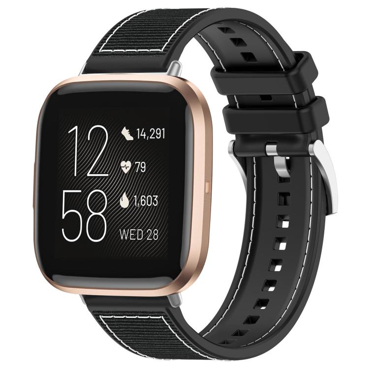 Bracelet de montre hybride en nylon tressé et silicone xDfind, For Fitbit Versa 4/Versa3/Sense2/Sense 20mm, For Fitbit Versa 2/Versa/Versa Lite 22mm