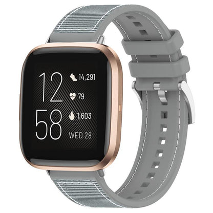 Bracelet de montre hybride en nylon tressé et silicone xDfind, For Fitbit Versa 4/Versa3/Sense2/Sense 20mm, For Fitbit Versa 2/Versa/Versa Lite 22mm
